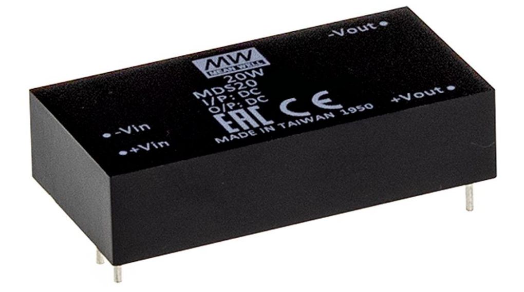 DC/DC Converter 36 ... 75V 24V 833mA 20W
